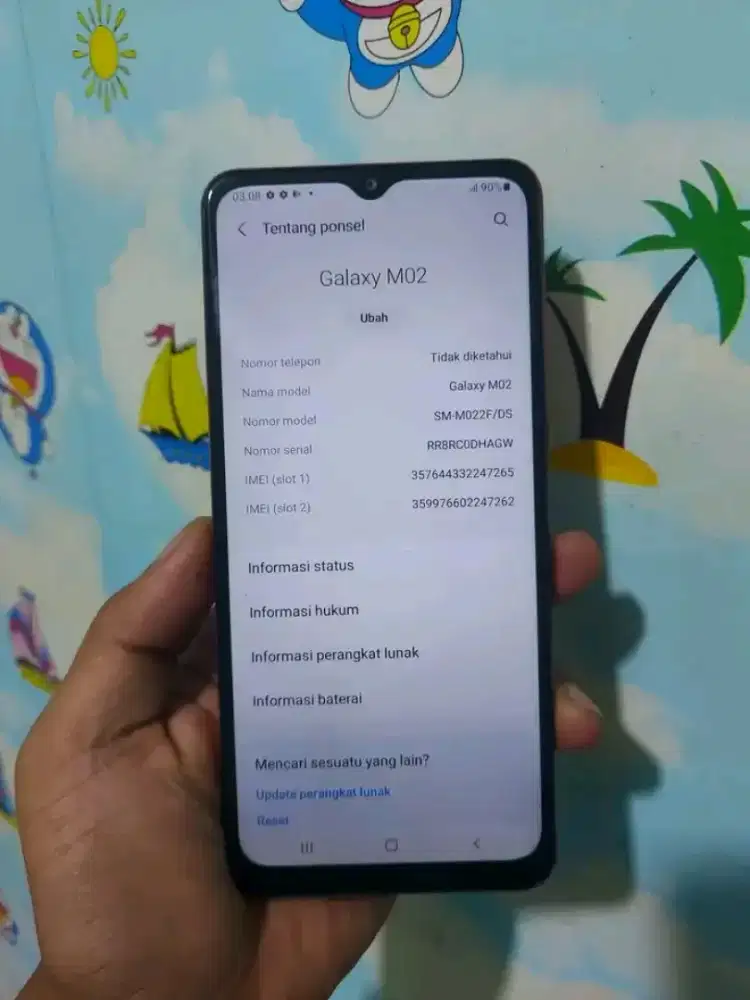 SAMSUNG M02 
MULUS NO MINUS