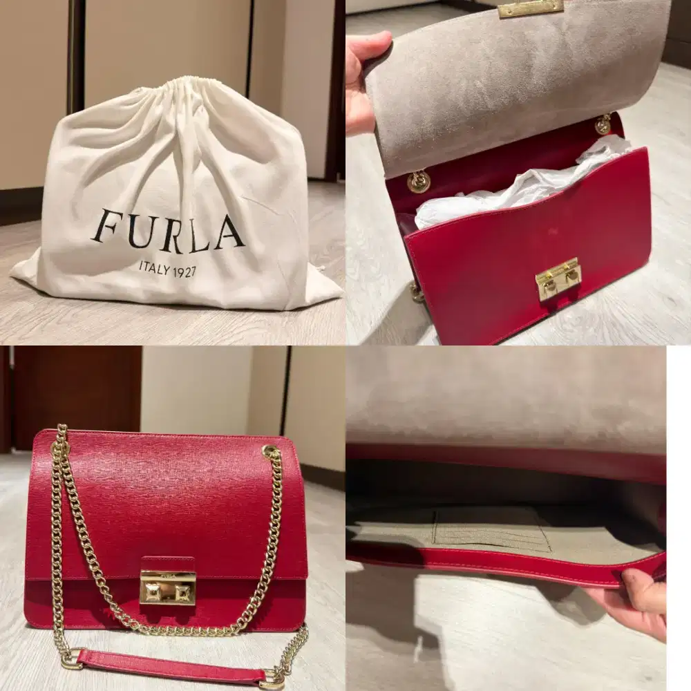 FURLA METROPOLIS MINI BAG RED PRELOVED