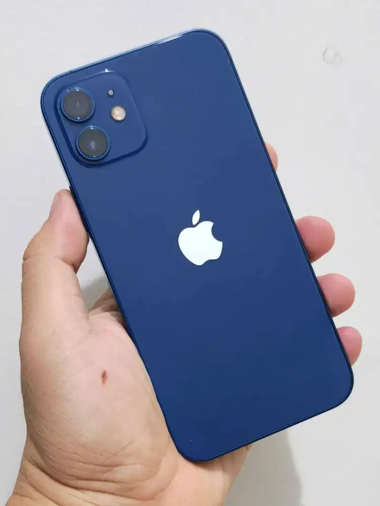 Apple iPhone 12 Basic 128 GB Blue Bekas Pemakaian Pribadi Resmi Ibox