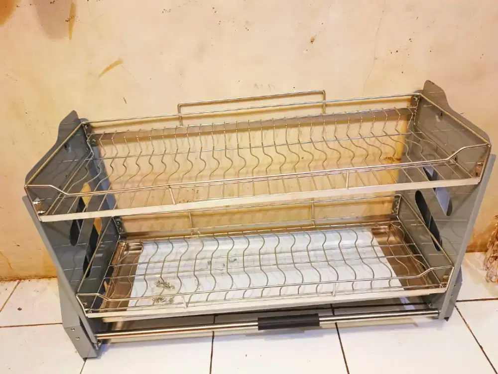 Jual rak piring full donw tarik baru, Lok Pamulang barat, Tangsel