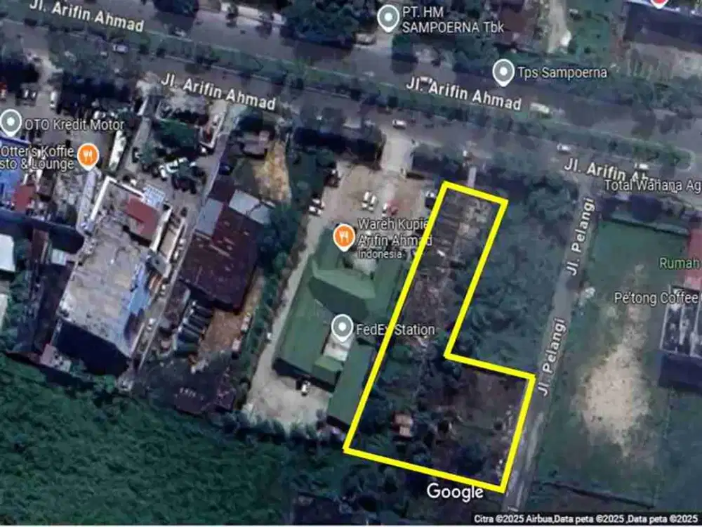 TANAH STRATEGIS DI JL. ARIFIN AHMAD, DEKAT LIVING WORLD