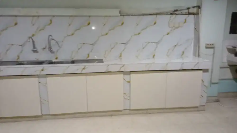 Kayu , granite, kitchen set, dapur, meja, keramik