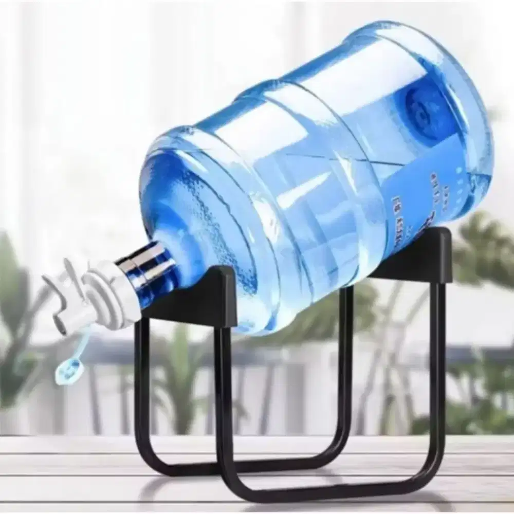 Rak Besi Galon Air Minum Plus Kran Air/RAK KAKI GALON BESI