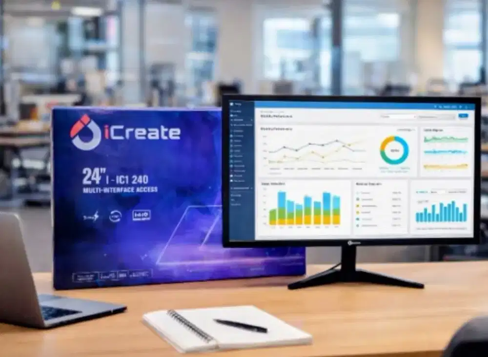 LED murah baru 24 wide frameles