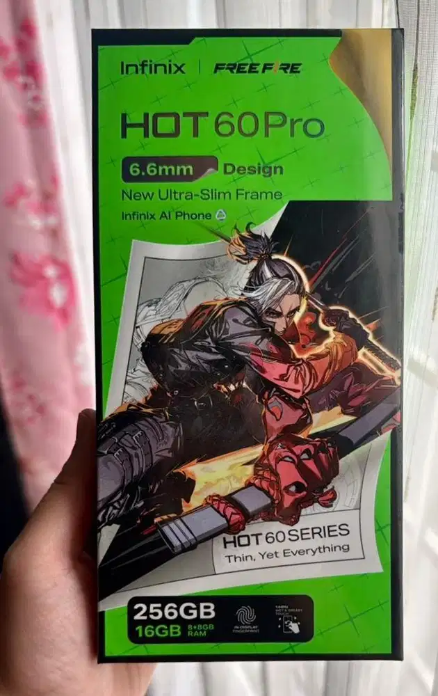 Infinix Hot 60 Pro 8+8/256GB Black BNIB Segel Resmi Erafone Jual Cepat