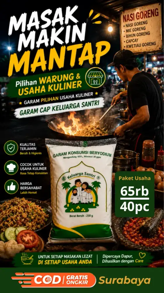 Supplier Garam untuk Warung & Usaha Kuliner Surabaya