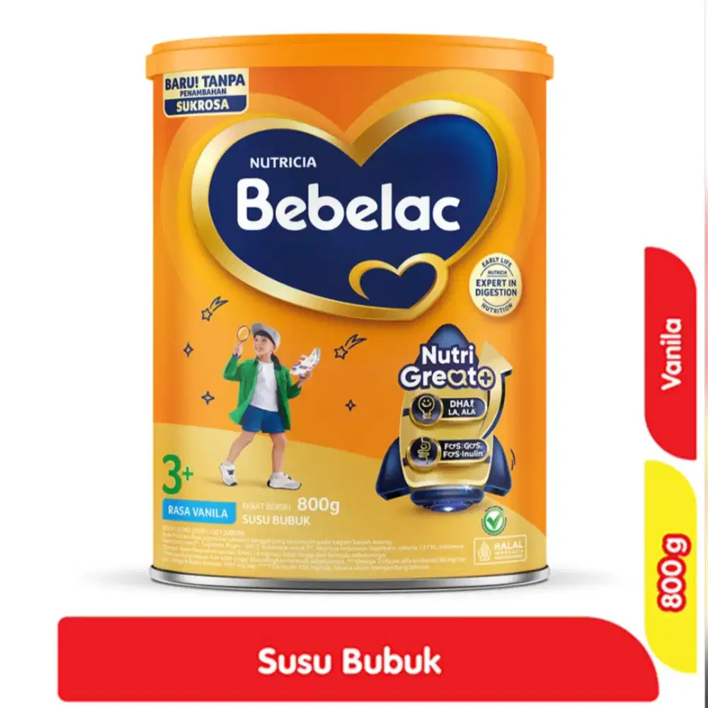 HARGA PROMO: Susu Bebelac 3 rasa Vanila/ Madu (800 gram)