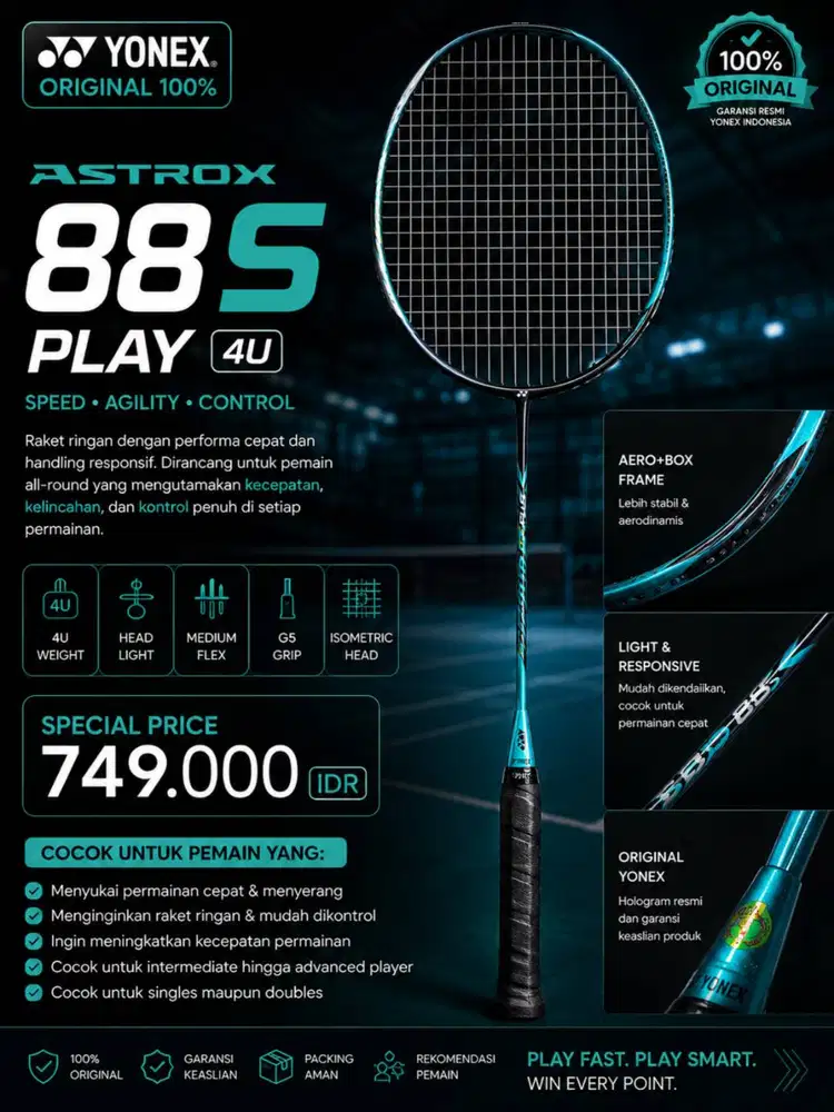 YONEX ASTROX 88S PLAY 4U