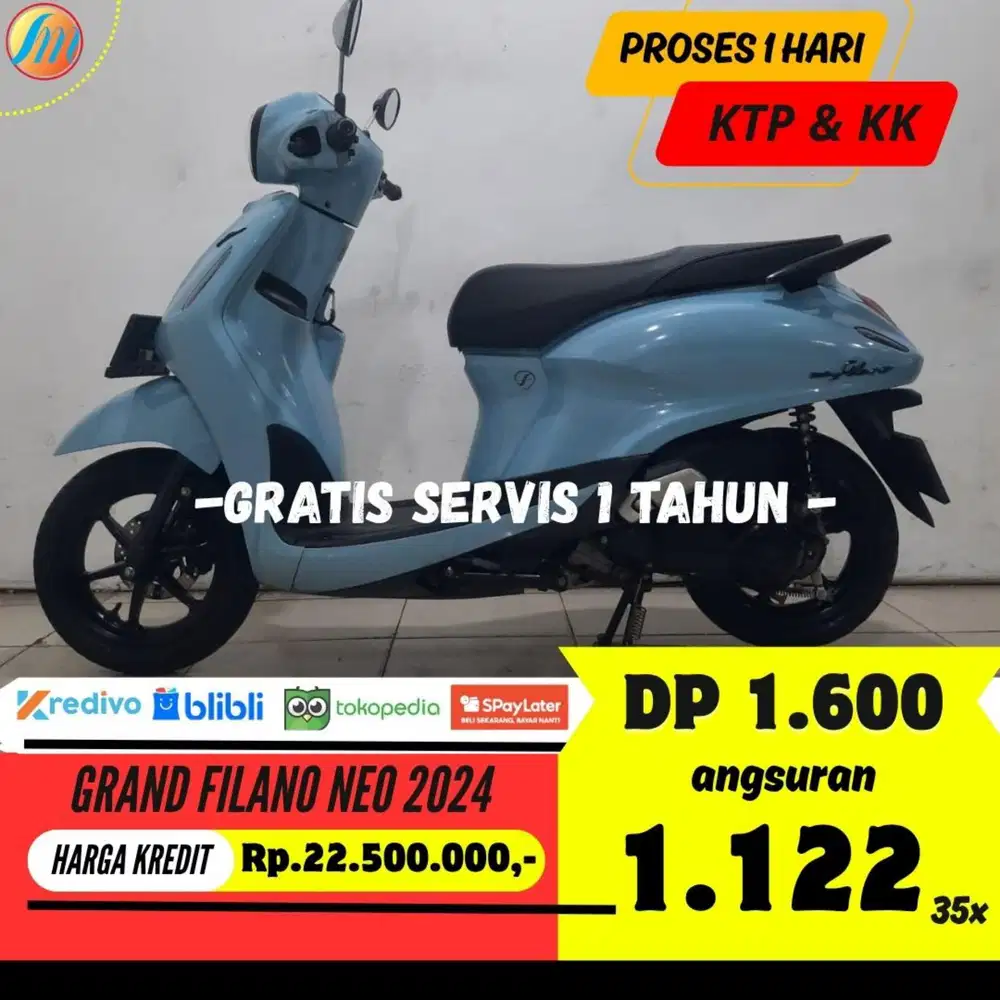 YAMAHA GRAND FILANO NEO 2024 KREDIT MURAH ANGSURAN SANGAT TERJANGKAU