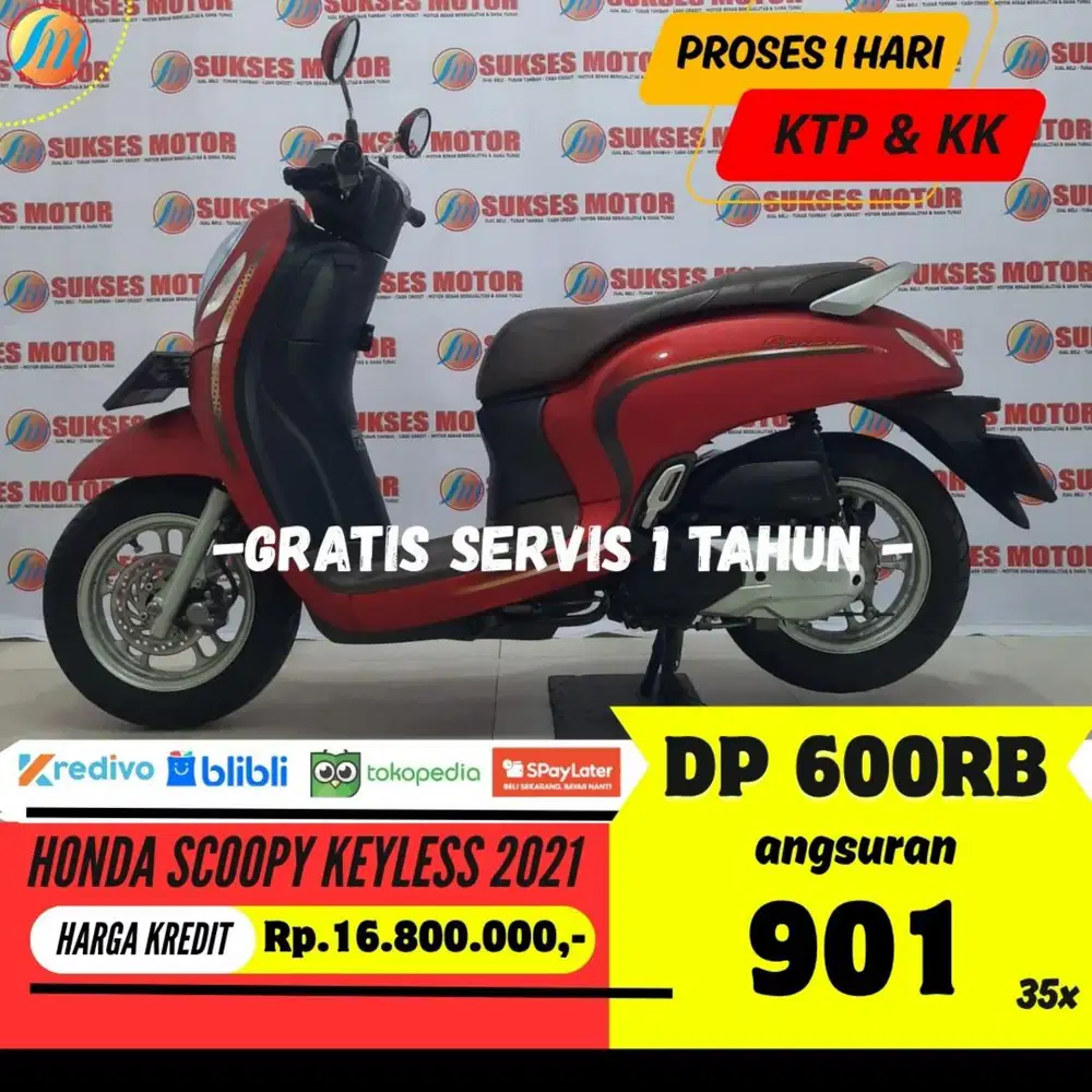 DP PROMO 600RIBU HONDA SCOOPY KEYLESS 2021 ANGSURAN SANGAT RINGAN