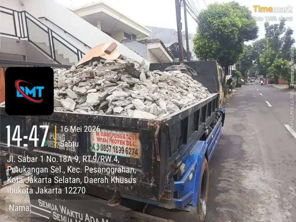 Jasa buang puing dan pengurugan