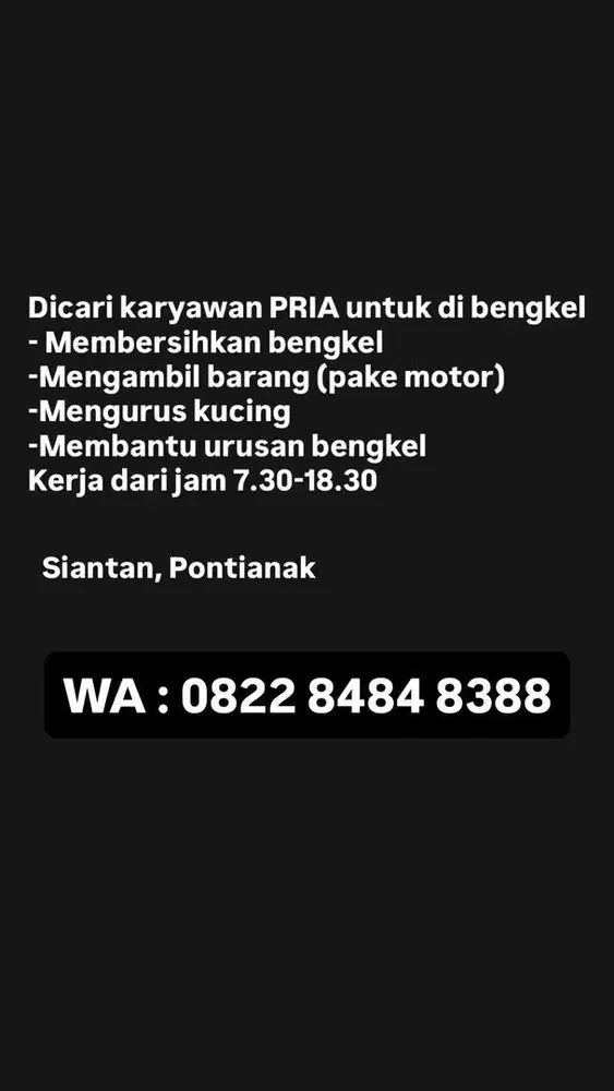 KERJA SANTAI DAN NYAMAN