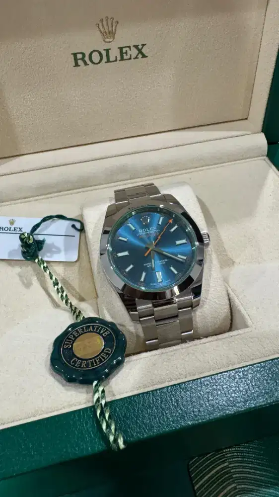 Rolex milgauss blue dial