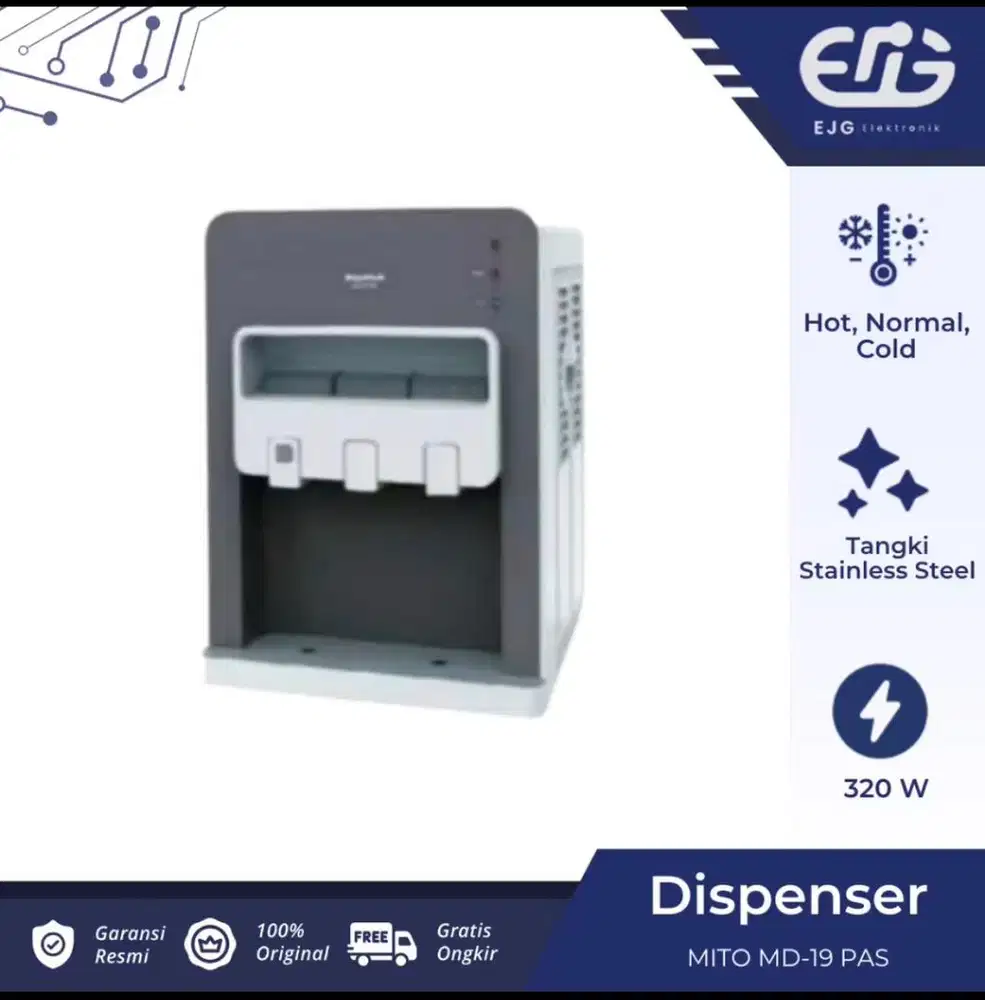 Maspion dispenser (bisa Panas, Dingin. Normal)