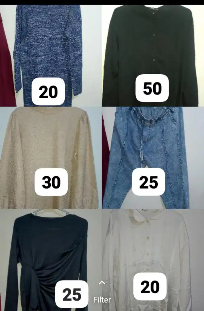 preloved baju pribadi