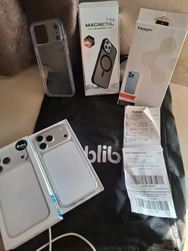 Iphone 17 promax 256 silver minggu pakai resmi gdn blibli