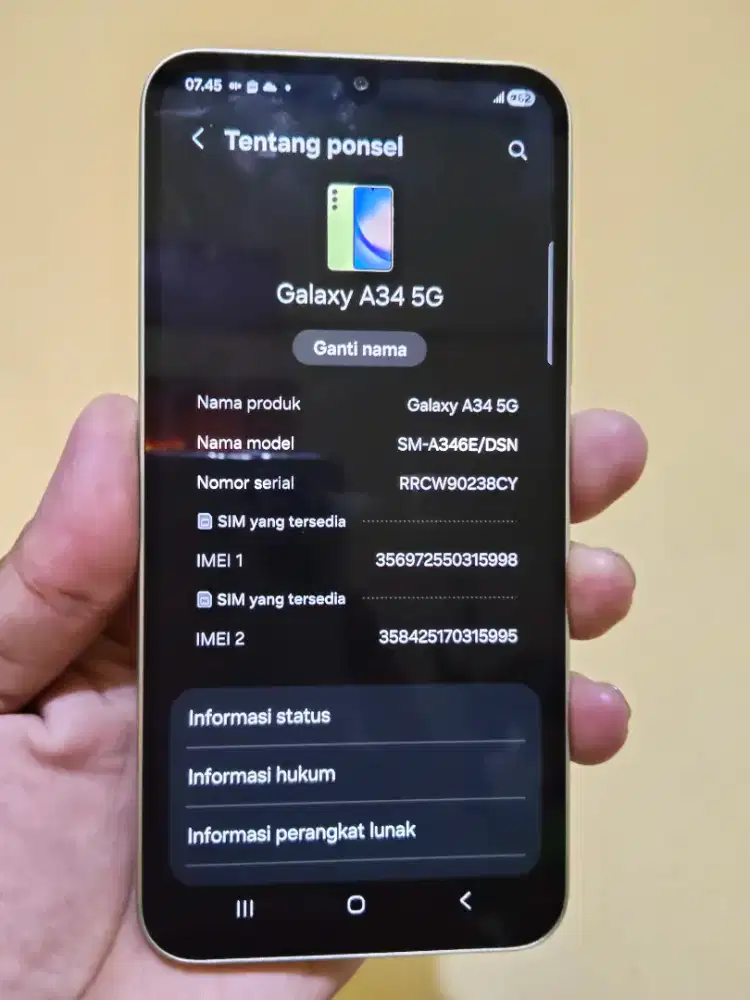 NFC 5G SAMSUNG A34 BATRE 5000MAH KEKINIAN