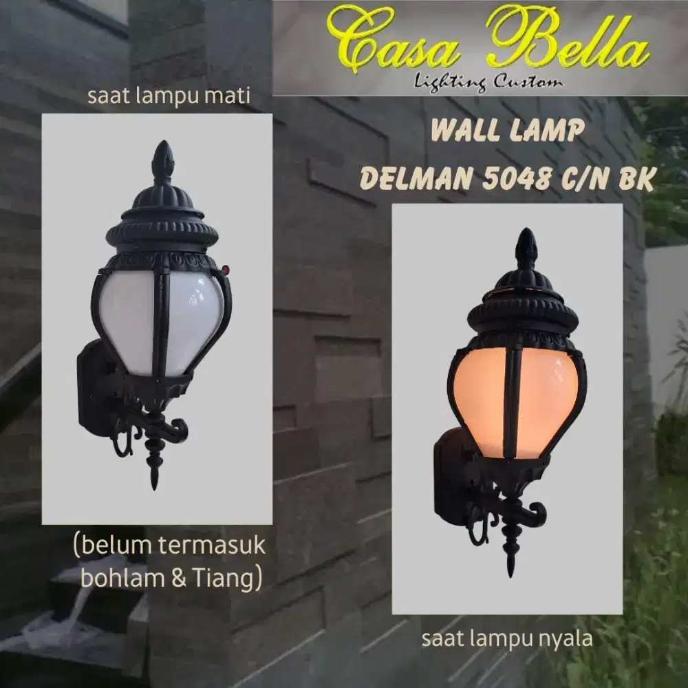 Lampu dinding cantik elegan