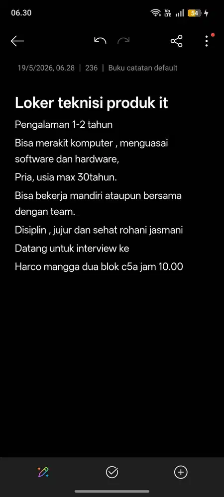 Teknisi komputer produk it