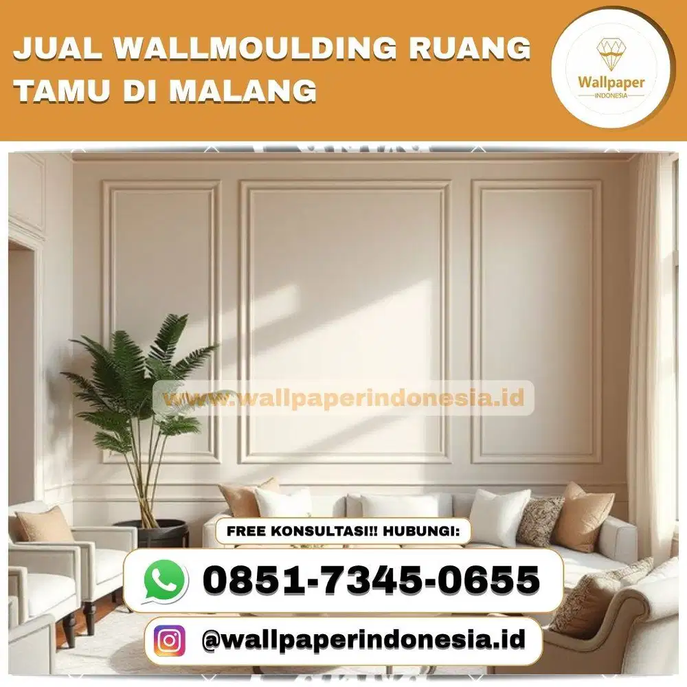 JUAL WALLMOULDING RUANG TAMU DI MALANG
