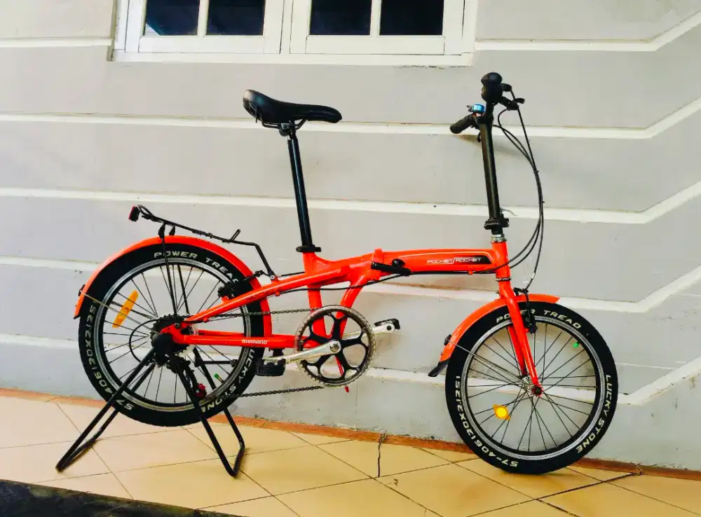 Sepeda lipat merek Wimcycle pocket rocket uk'20 Alloy hrg 850rb net