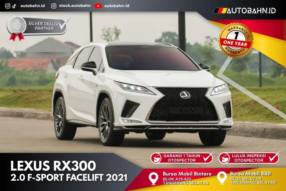 24RB KM ONLY! Lexus RX300 F-Sport 2.0 2021 Facelift