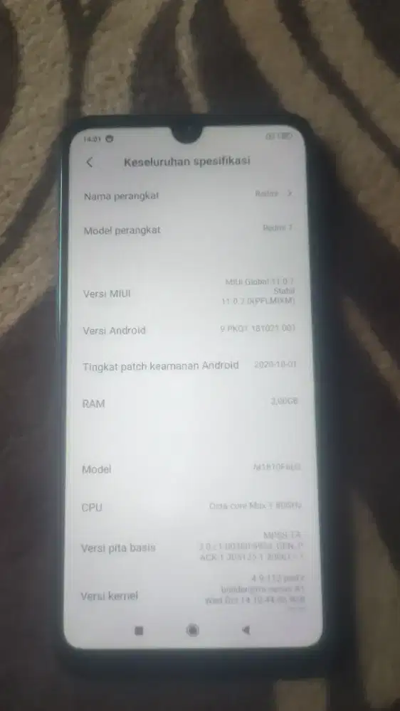 Redmi 7 ram 2/16