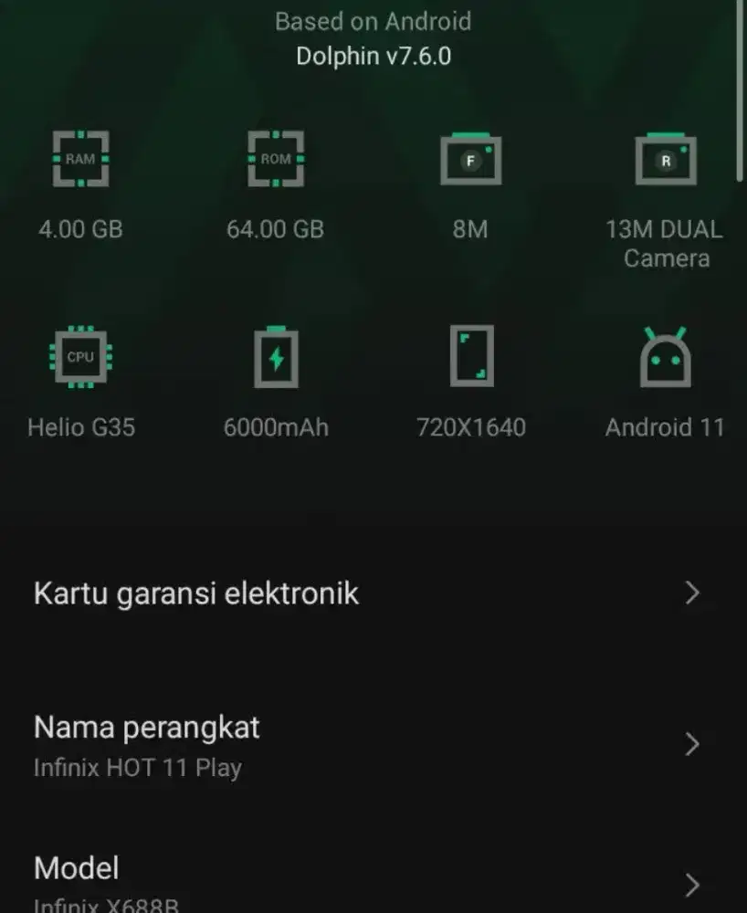 infinix hot 11play