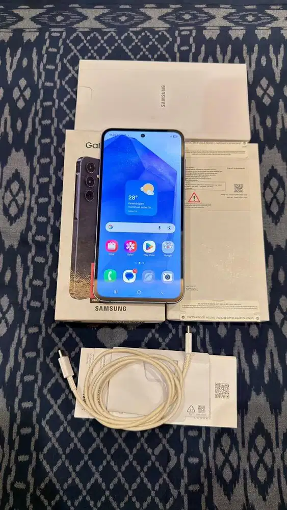 Samsung A55 Black 5G 12/256GB SEIN Lengkap