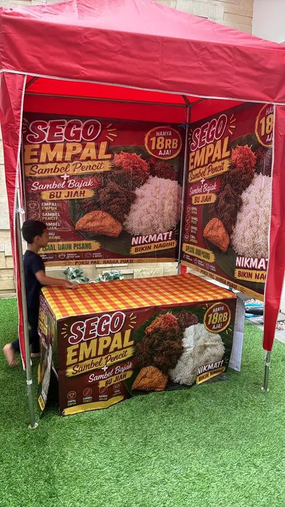 Tenda bongkar pasang stand jualan 1,5x1,5