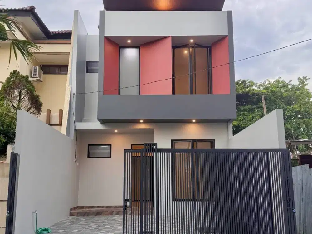 Rumah baru modern 2 lantai di Manyar Jaya