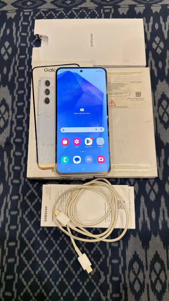 Samsung A55 Blue 5G 12/256GB SEIN Lengkap