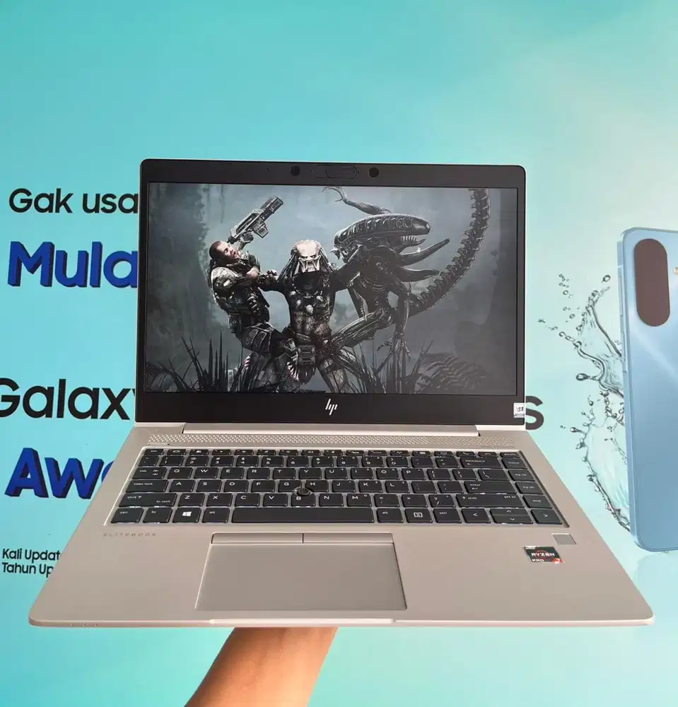 LAPTOP SPEK TINGGI HP ELITEBOOK AMD RYZEN 7 RAM 16GB BISA DI KREDIT