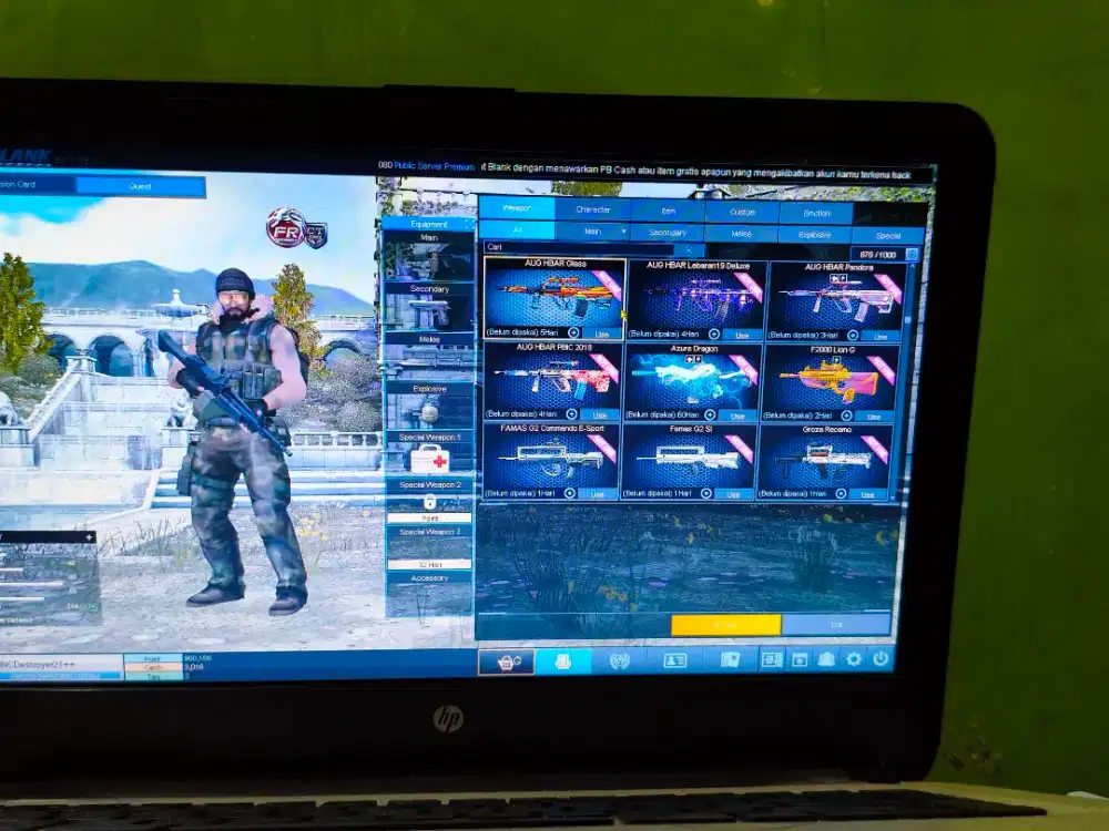 Jual char point blank