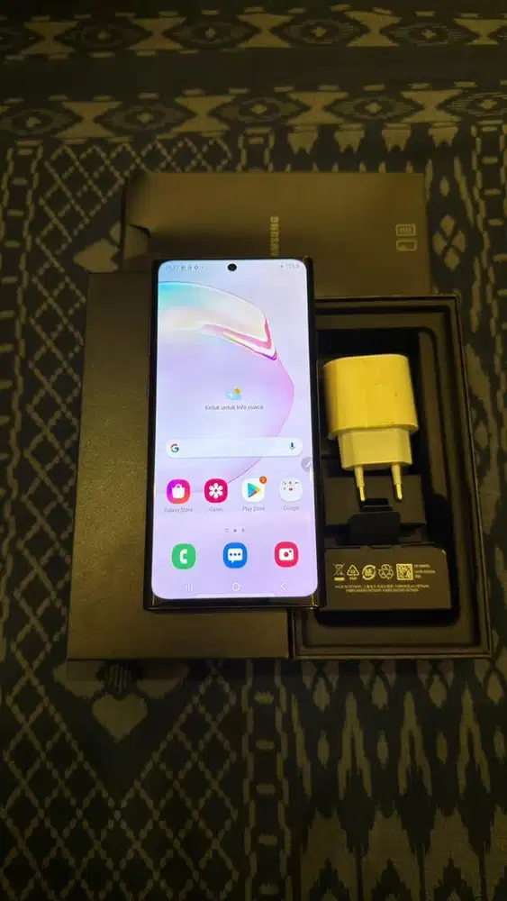 Samsung Note 10 Plus White 12/256GB SEIN Lengkap