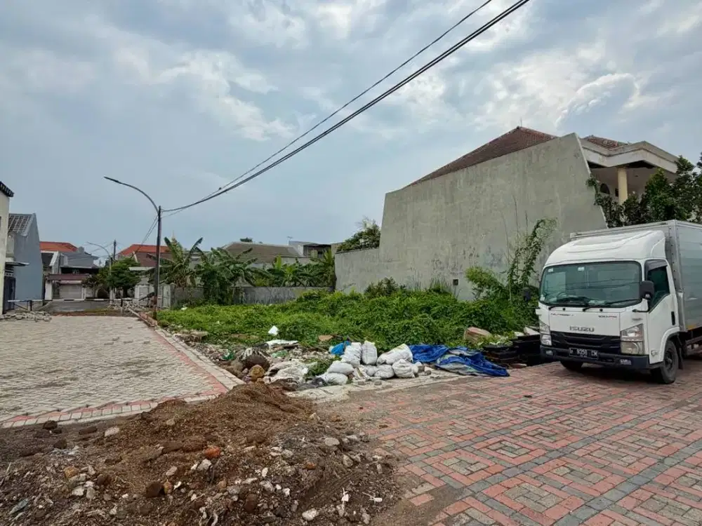 Tanah kavling bisa untuk gudang di Klampis Semolo Barat