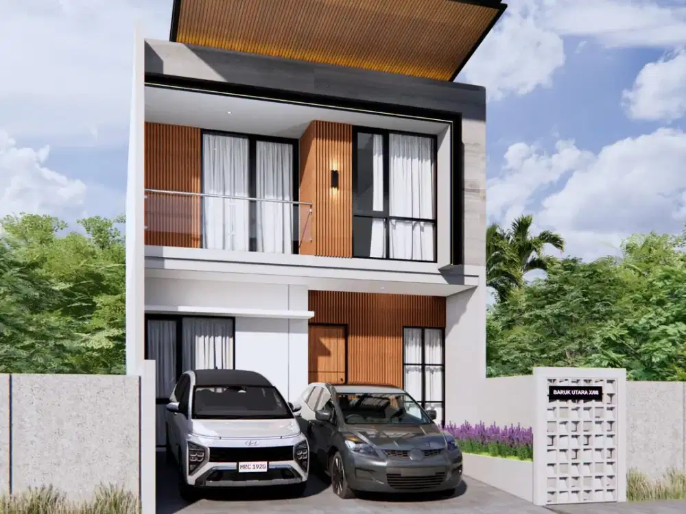 Rumah baru minimalis 2 lantai di Perumahan Baruk Utara