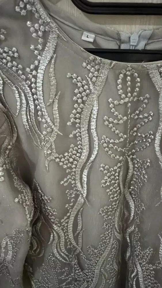 Tunik kebaya silver