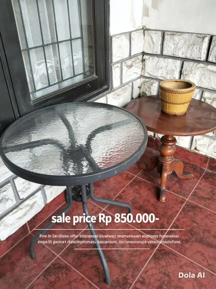 Meja Teras model antik Dan modern