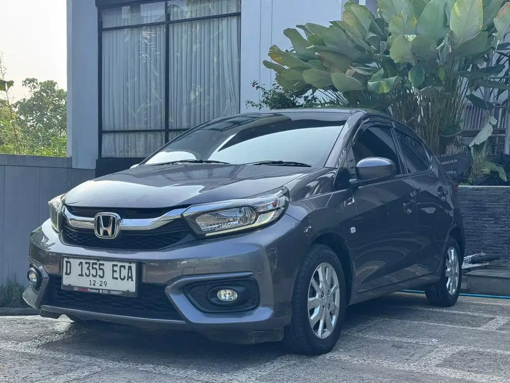 Honda Brio E CVT 2019 Abu Abu Full orisinil