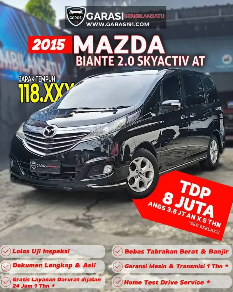 ‼️TDP 8 juta Mazda Biante Skyactive AT 2015