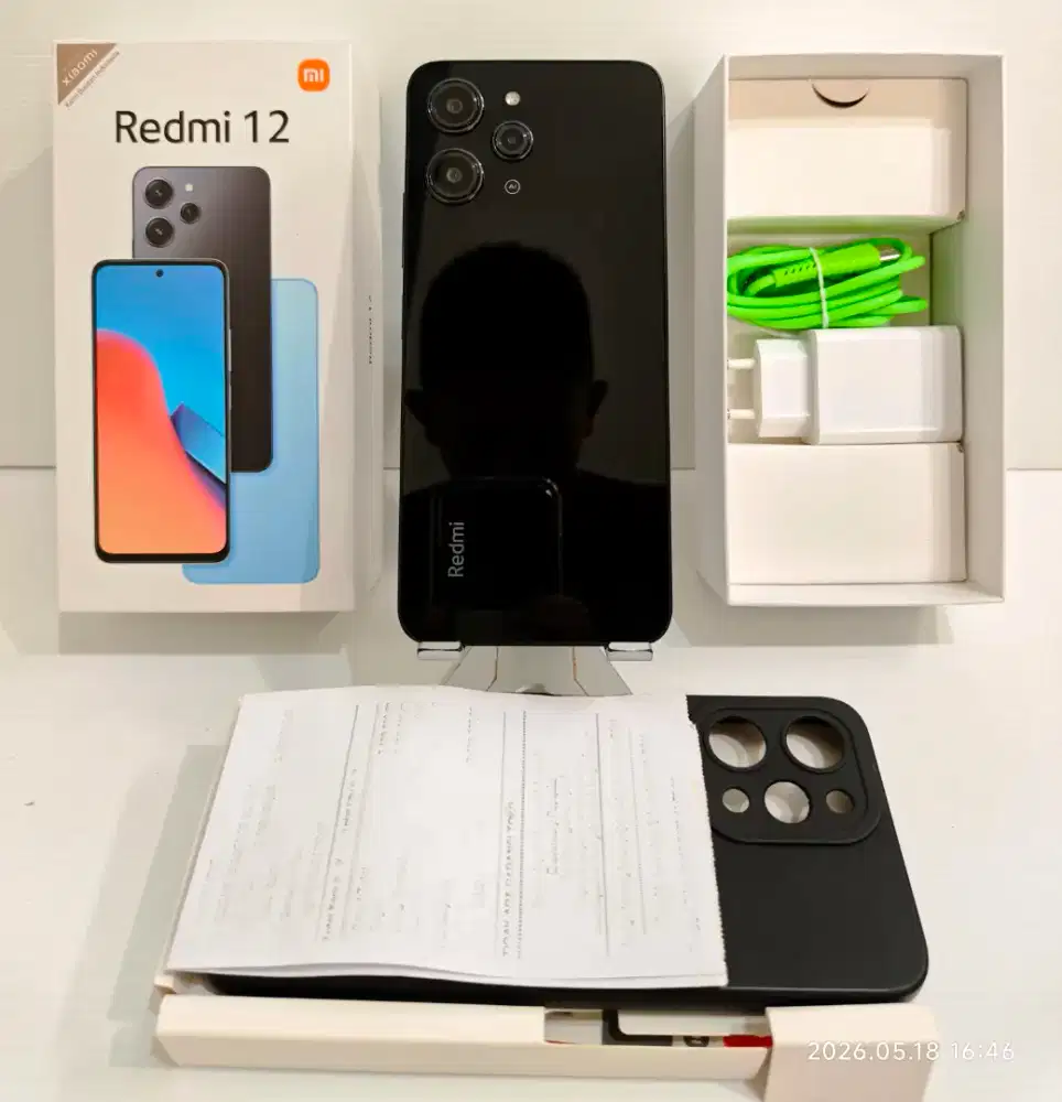 Xiaomi Redmi 12 4G 8/256 Gb Mulus 97% Ex Resmi Fullset bs TT/BT