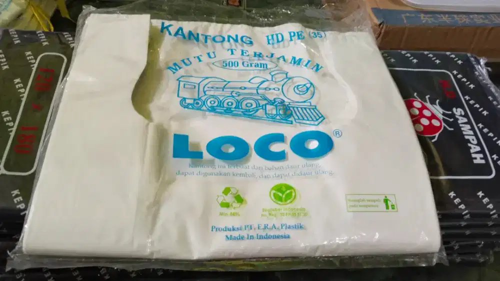 Plastik kantong 500gram uk. 35 LOCO