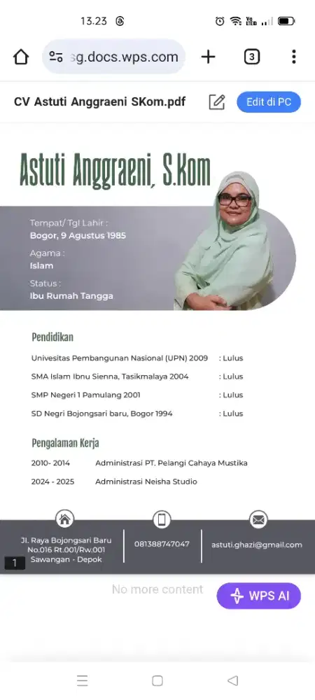 Cari pekerjaan yang halal