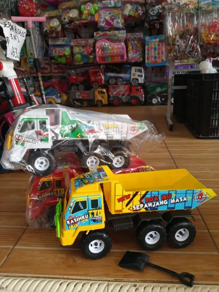 mainan anak truk dump warna
