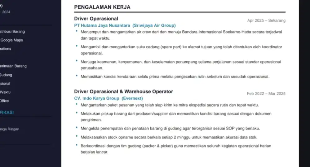 Mencari lowongan pekerjaan
