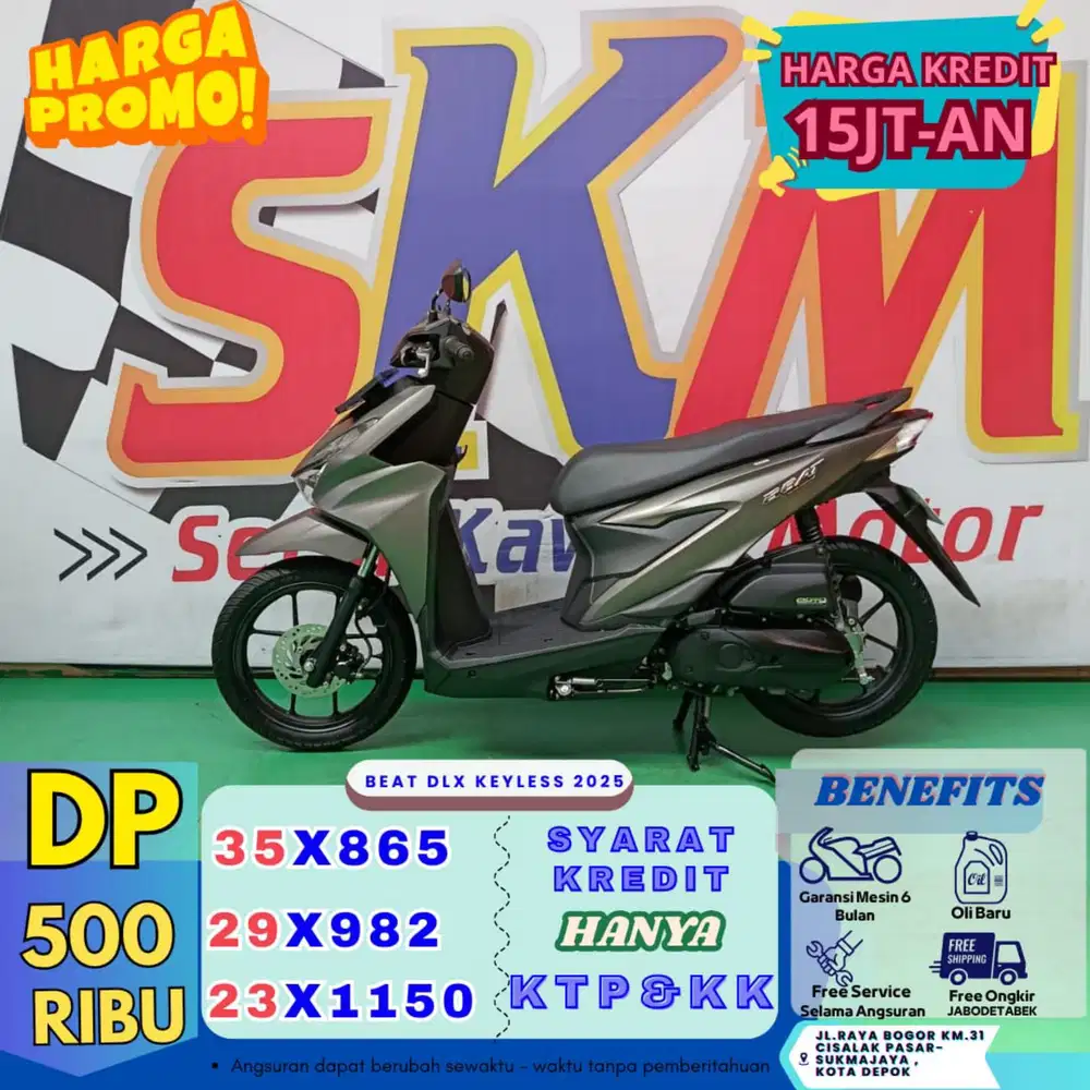 ( beat dlx 2025 DP:500 servis gratis selama angsuran cash credit