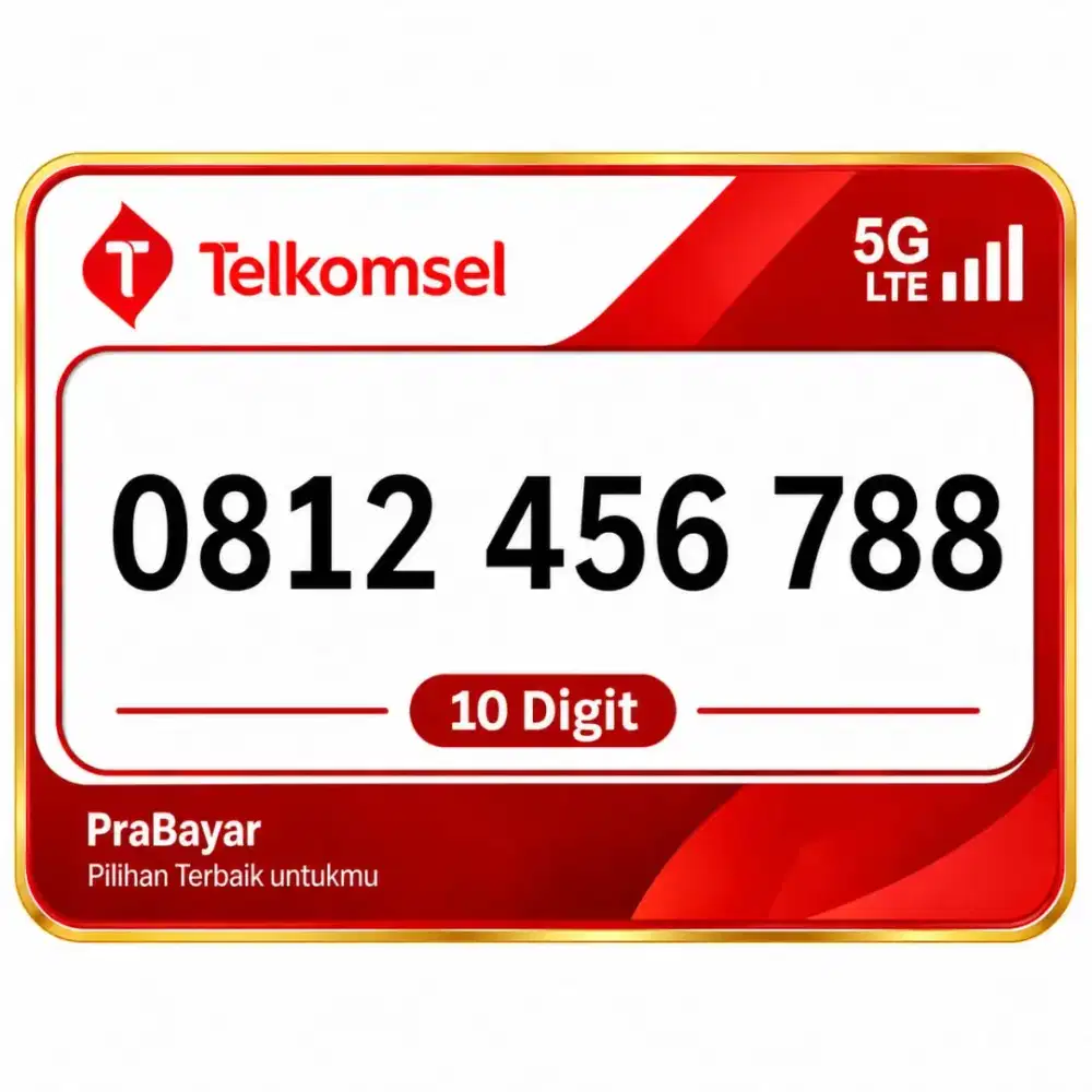 Nomor cantik 10 digit simpati telkomsel Prabayar