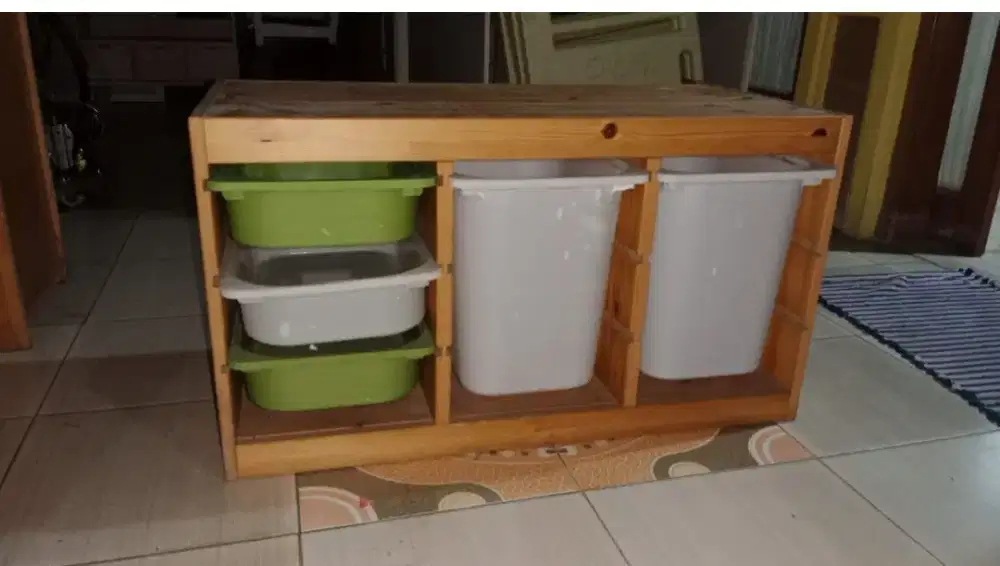 Rak Penyimpanan IKEA TROFAST kayu pinus solid