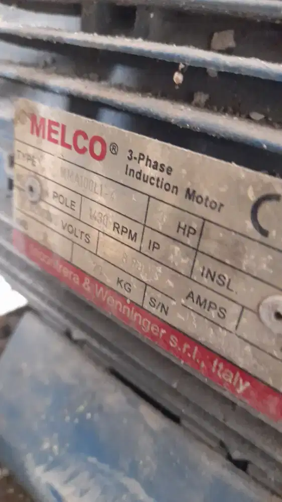 Dijual kompresor listrik 3 phase 3 hp